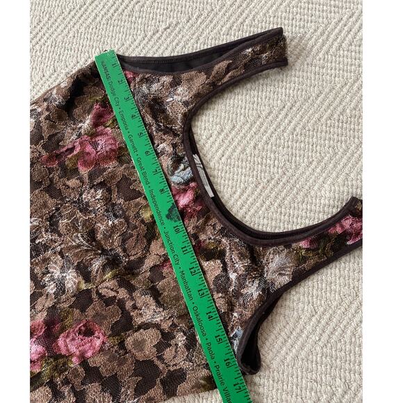 Dressbarn Women Large Y2K Fairy Whimsygoth Floral Tank Top Vintage - Picture 3 of 6